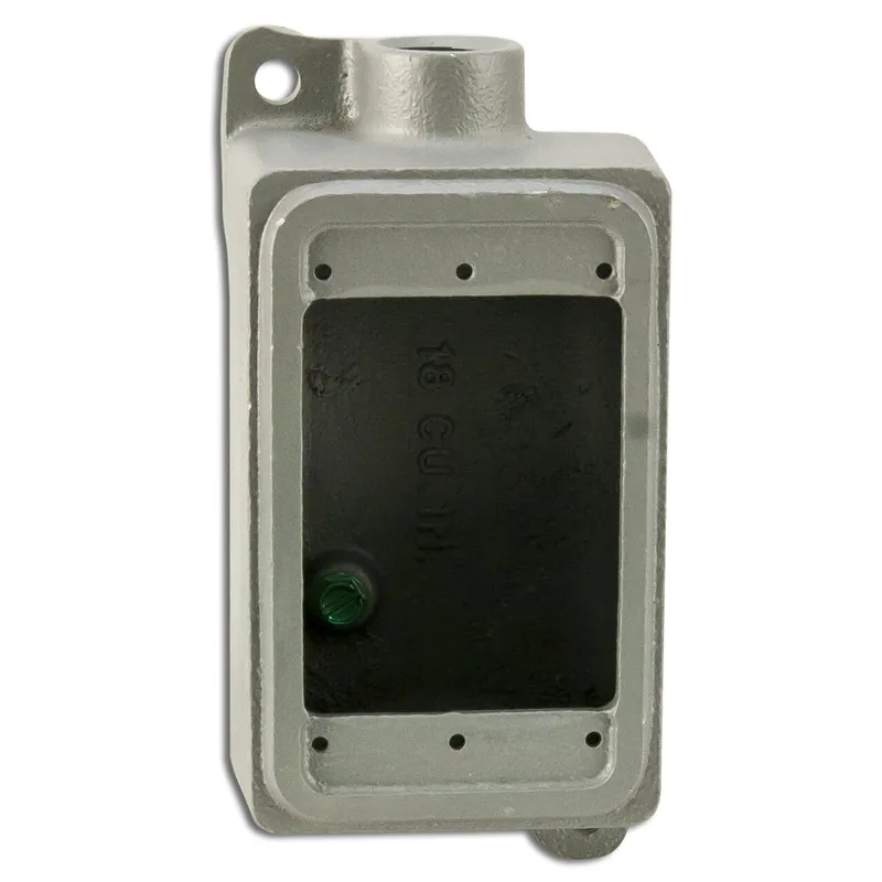 FS Device Box, 1-Gang, Dead-End, Type FS, 1/2", Malleable Iron