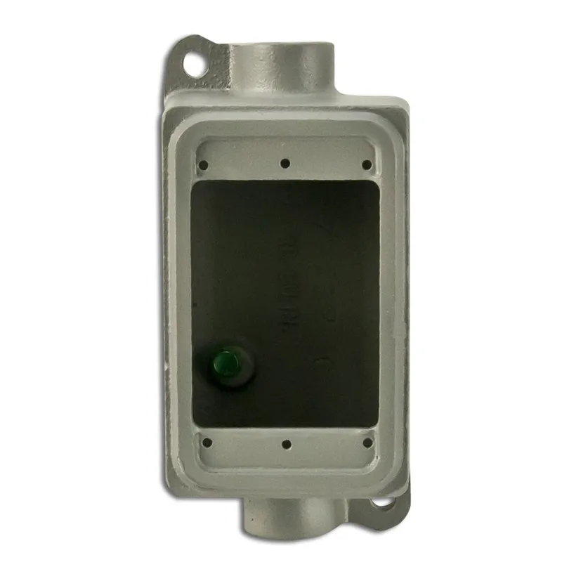 FS Device Box, 1-Gang, Feed-Thru, Type FSC, 1/2", Malleable Iron