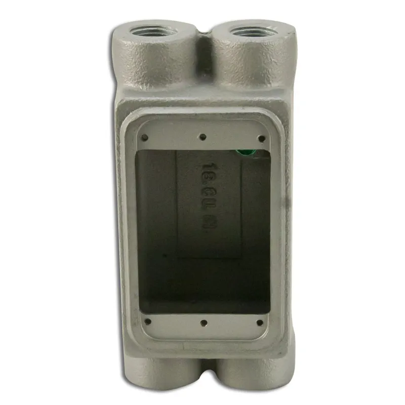 FS Device Box, 1-Gang, Feed-Thru, Type: FSCD, 3/4", Malleable Iron