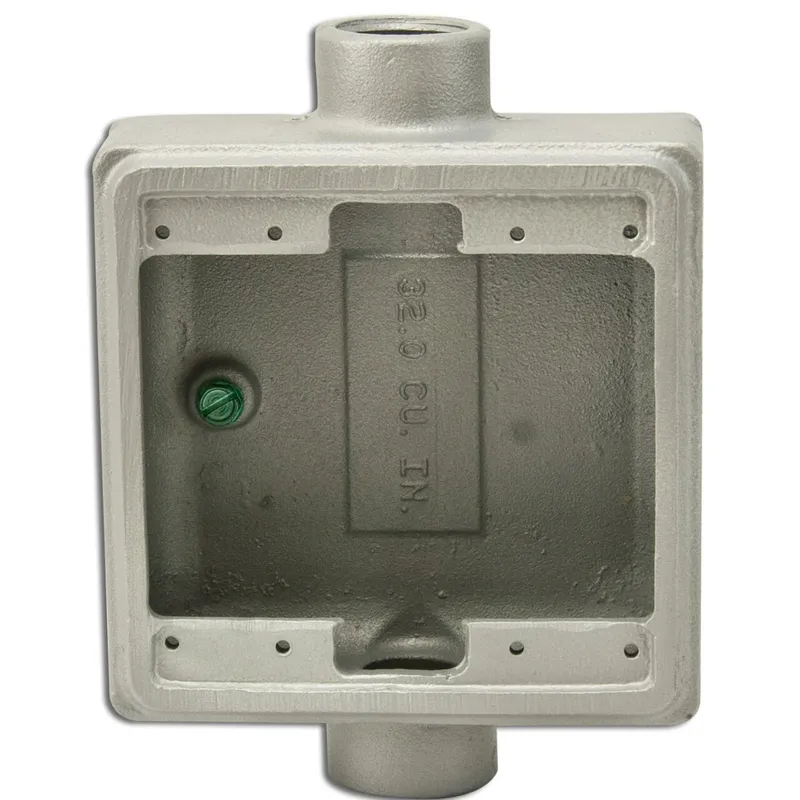 FS Device Box, 2-Gang, Feed-Thru, Type FSC, 3/4", Malleable Iron