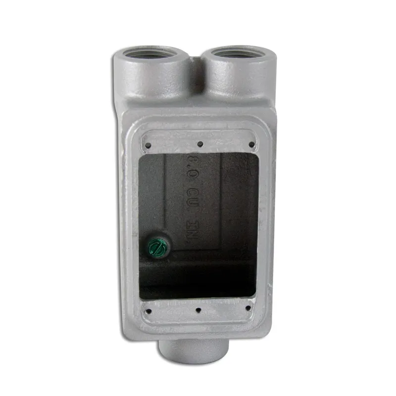 FS Device Box, 1-Gang, Feed-Thru, Type: FSCC, 3/4", Malleable Iron
