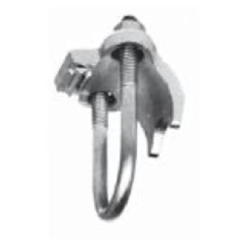 Conduit Clamp, 3/4", Right Angle, Malleable Iron, Hot Dipped Galvanized
