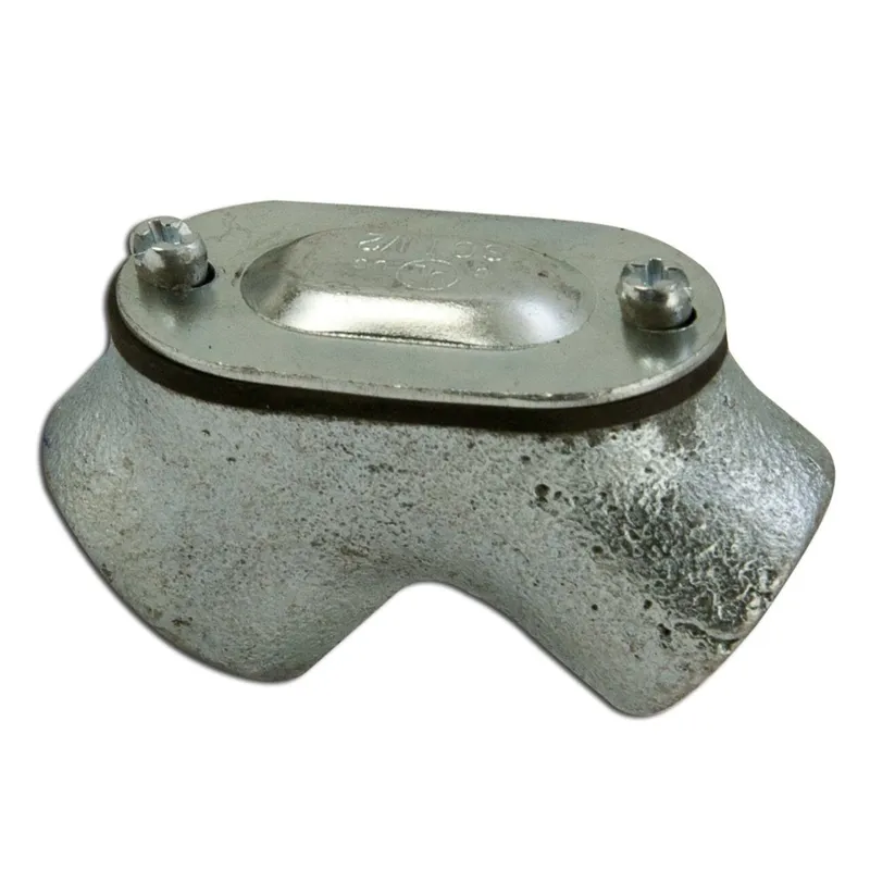 Pulling Elbow, 1/2", 90°, Female/Female, Gasketed