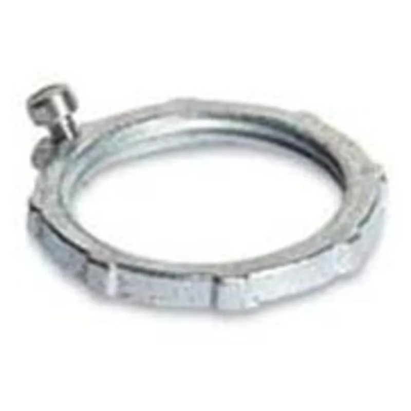 Locknut, Type: Bonding, 2", Steel/Zinc