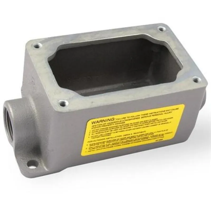 Mounting Body,EFD Type,1/2",1-Gang,Feed-Thru,Malleable Iron