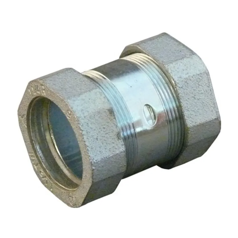 Rigid Compression Coupling, 3", Concrete Tight, Malleable