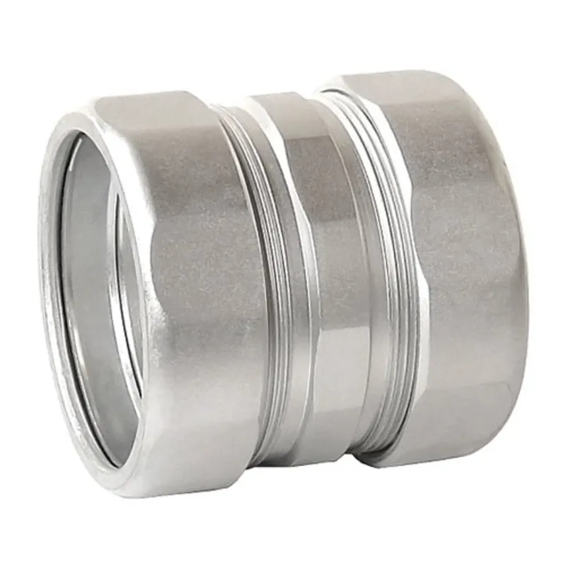 Rigid Compression Coupling, 1", Concrete Tight, Malleable