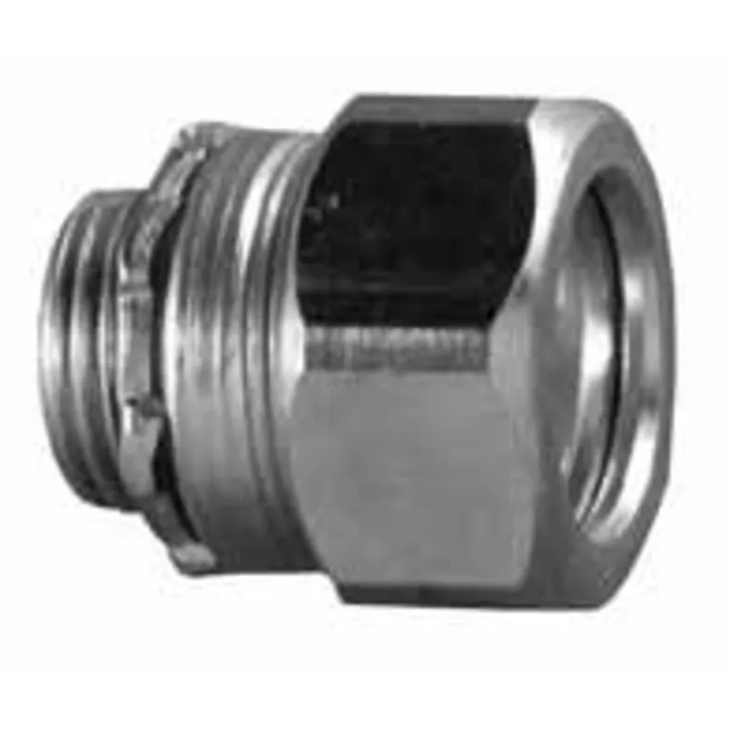 Rigid Compression Connector, 1", Threadless, Steel