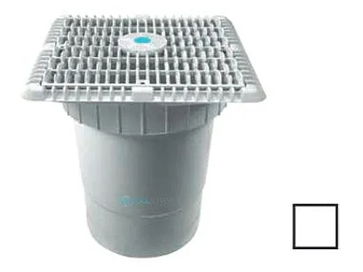 AquaStar WAV9WR101F AquaStar 9 Wave Anti-Entrapment Suction Outlet Cover & Vented Riser Ring and Double/Deep Frame with 6 Inch Socket Sump Bucket