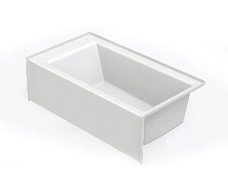Aquatic 6032SMINML-WH Everyday 60 in. x 32 in. Soaker Alcove Bathtub with Left Drain in White