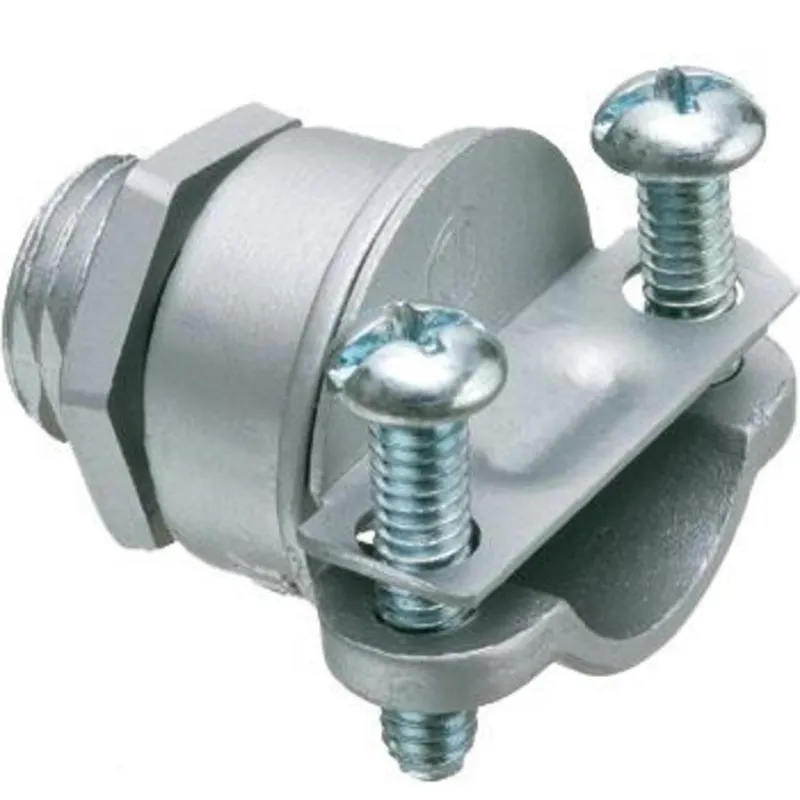 AC/MC/NM/Flex Connector, 3/8", Two-Screw, Zinc Die Cast