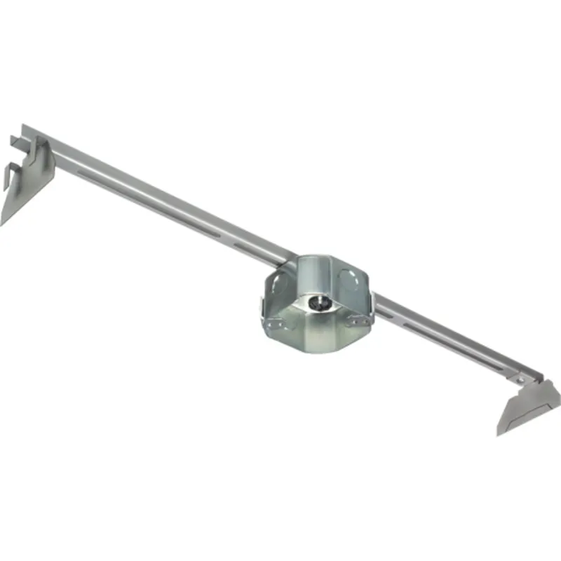 4" Octagon Box w/Hanger, 2" Deep KOs, Metallic