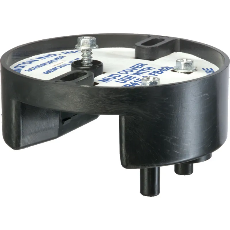 4 1/4" Ceiling Fan Box, Saddle Type, Depth: 1-1/2", Non-Metallic