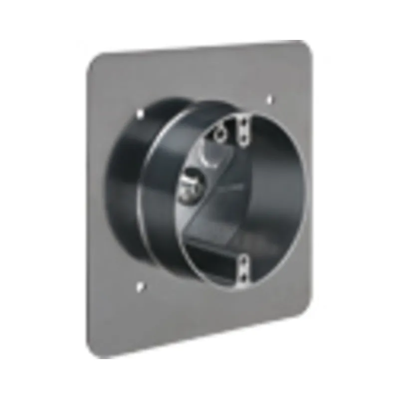 6.75" Square Fixture Box With Flange, 2" Deep, Non-Metallic