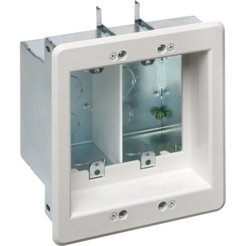 Recessed Entertainment Box, Old Work, 2-Gang