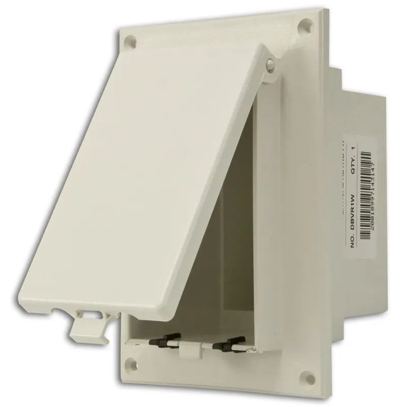 Weatherproof-In-Use Box, 1-Gang, Recessed, Vertical, Non-Metallic, White Cover
