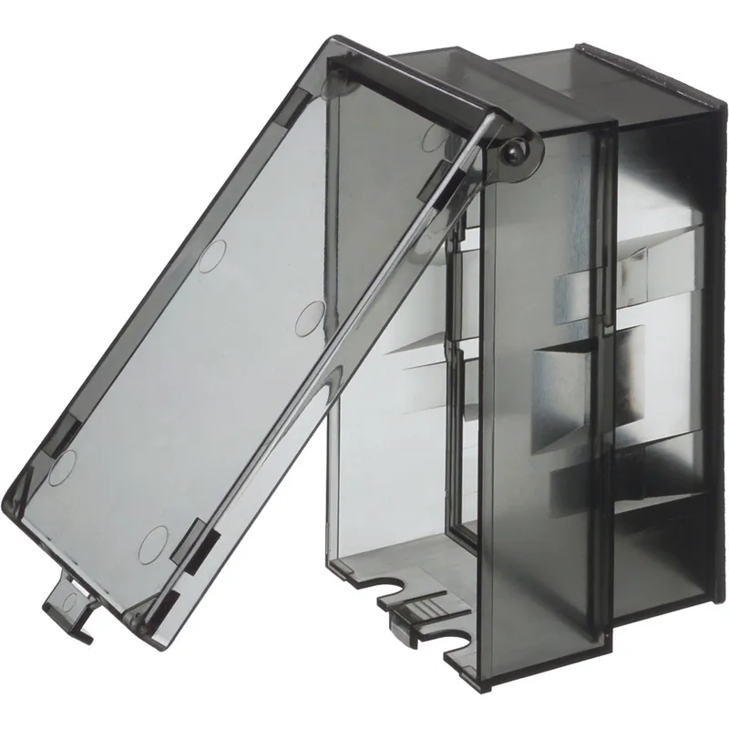 Weatherproof-In-Use Cover, 1-Gang, Vertical, Non-Metallic, Clear
