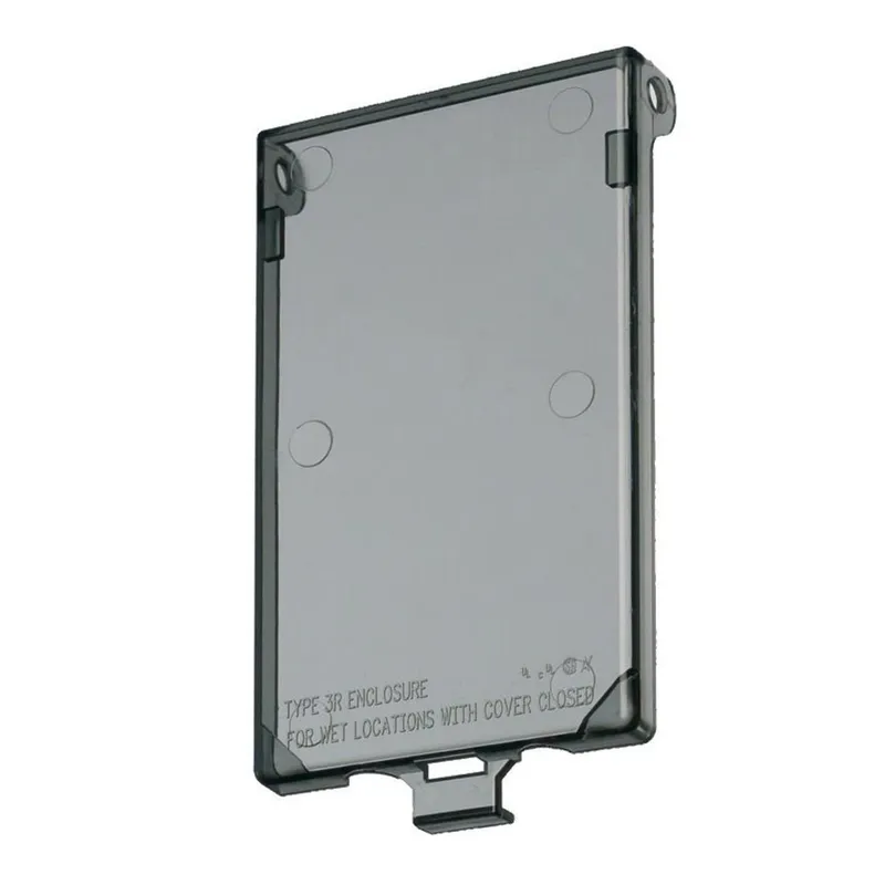 Replacement Cover, 1-Gang, Vertical, Non-Metallic, Clear