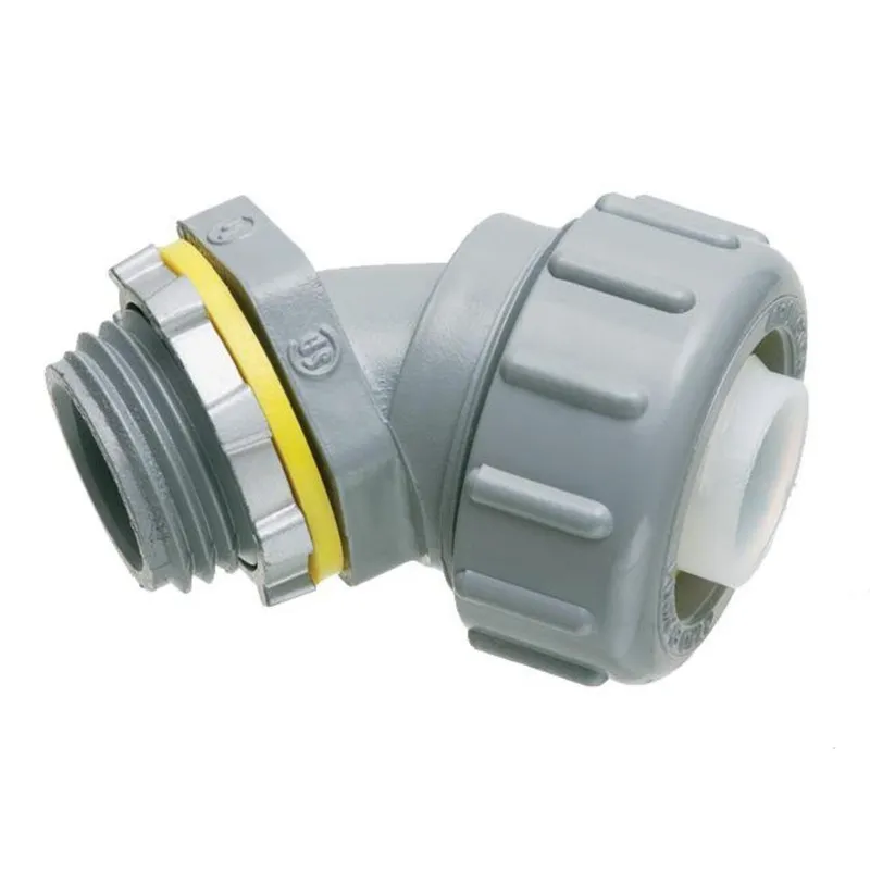 Liquidtight Connector, 45°, 1/2", Non-Metallic