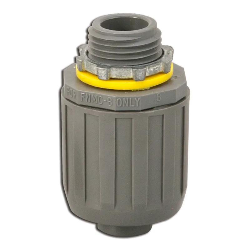 Liquidtight Connector, 1/2", Snap-On, Non-Metallic