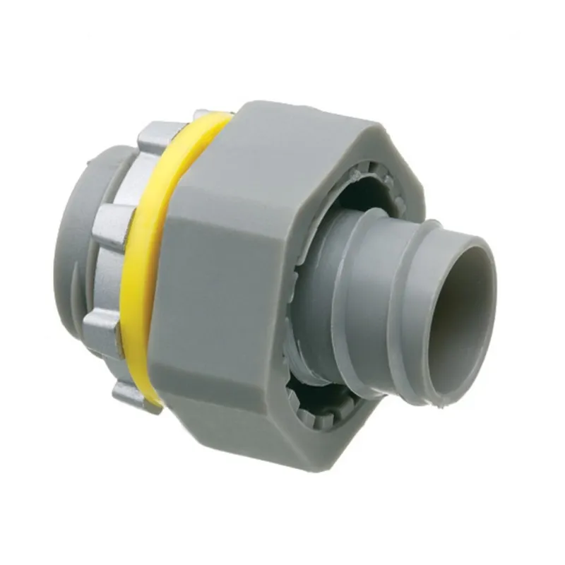 Liquidtight Connector, Screw-On, Straight, 1/2", Non-Metallic