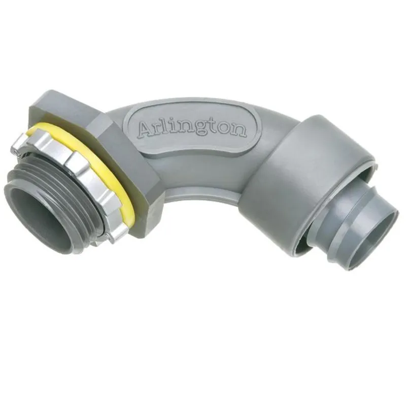 Liquidtight Connector, 3/4", Screw-On, 90°, Non-Metallic