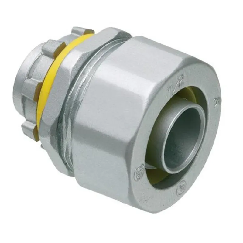 Liquidtight Connector, Straight, 1/2", Die Cast Zinc