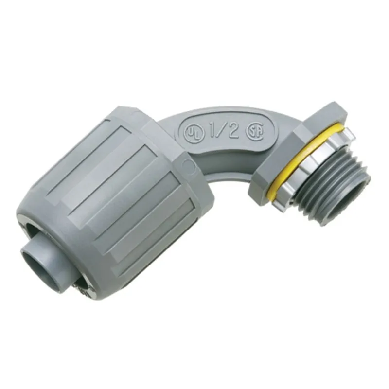 Liquidtight Connector, 90°, 1", Type Snap-On, Non-Metallic