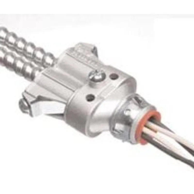AC/MC Flex Connector, Duplex, 3/8 Inch, Steel