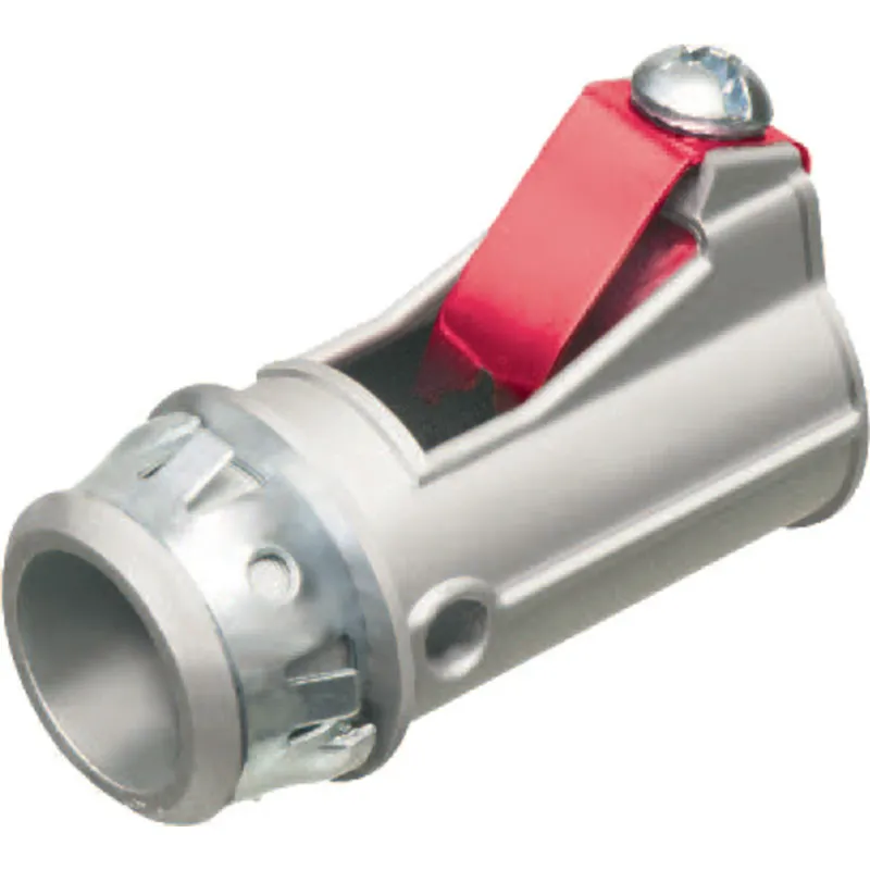 MC Cable Connector, Insulated, 1/2" Diameter, Snap-In, Zinc Die Cast