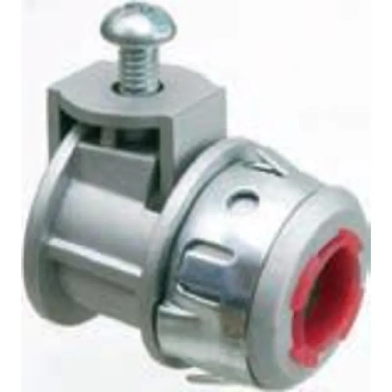 AC/Flex Connector, Insulated, Saddle Type, 3/8", Zinc Die Cast