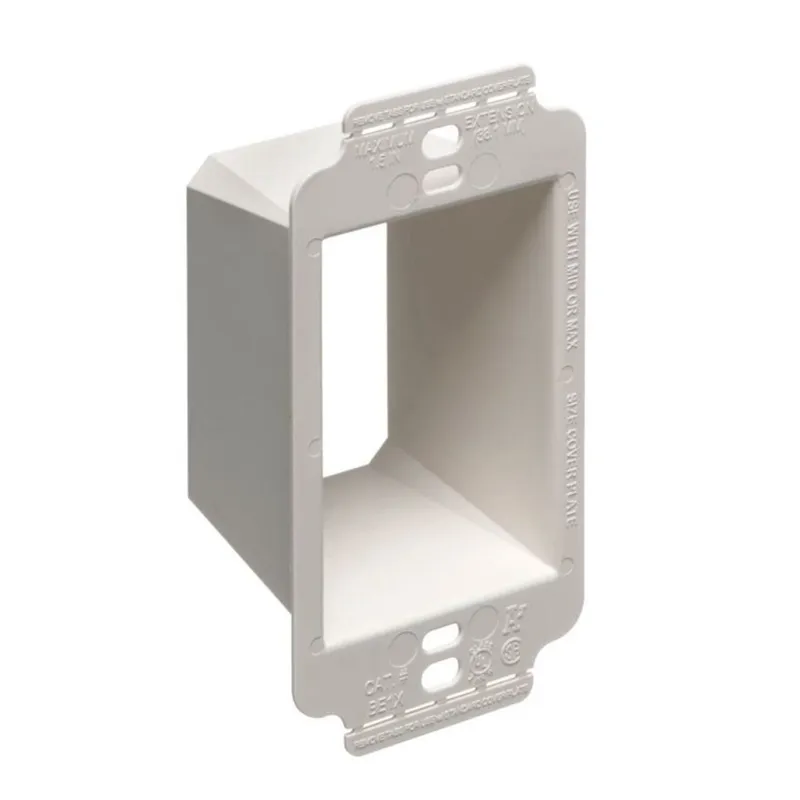 Ceiling Box Extender, 1-Gang, Depth: 1-1/2"