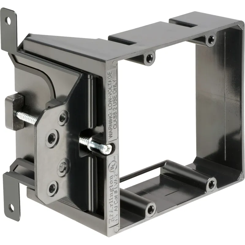 Low Voltage Mounting Bracket, 2-Gang, Adjustable