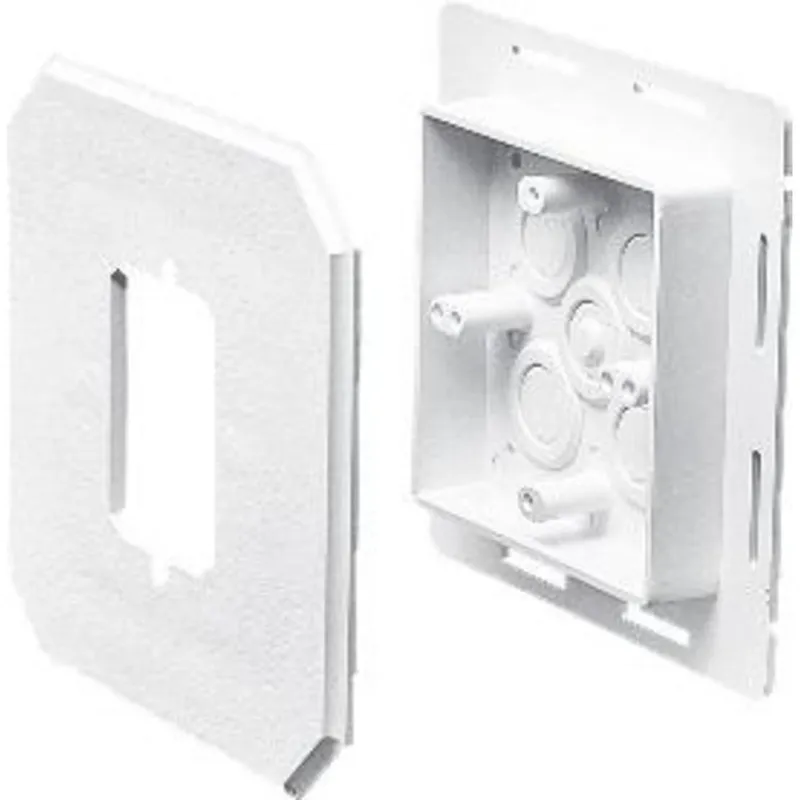 Siding Box Kit with Flange, Vertical, Weatherproof, Non-Metallic