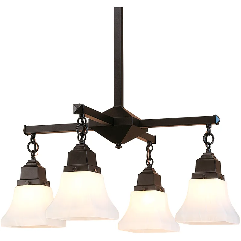 Ruskin 4 Light 23.5 inch Bronze Chandelier Ceiling Light, Glass Sold Separately
