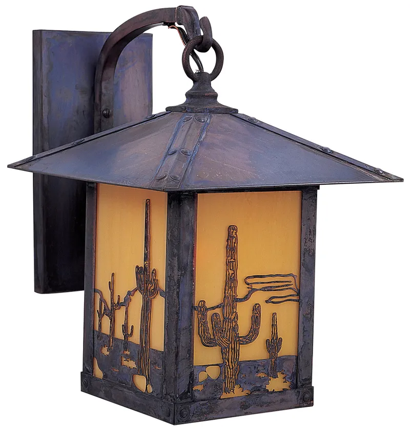 Timber Ridge 1 Light 9 inch Antique Copper Wall Mount Wall Light in Tan