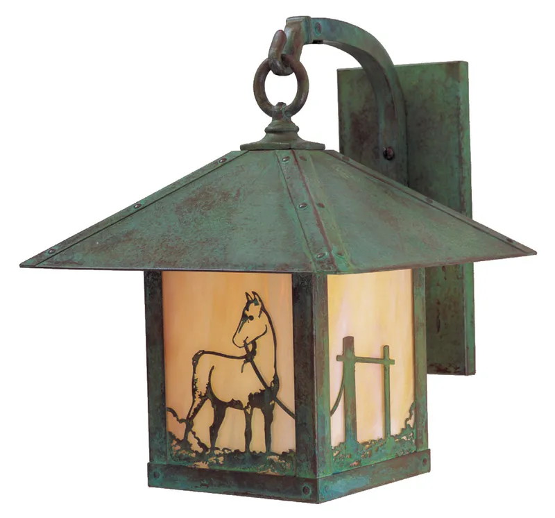 Timber Ridge 1 Light 12 inch Bronze Wall Mount Wall Light in Almond Mica