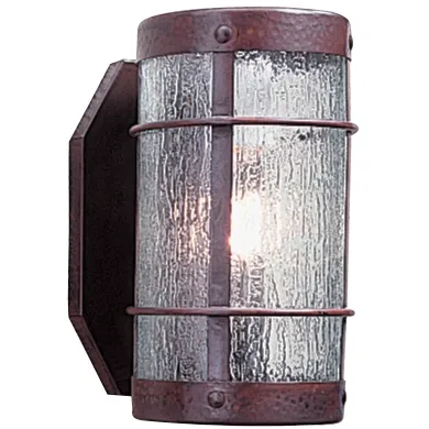 Valencia 1 Light 7.62 inch Antique Copper Wall Mount Wall Light in Almond Mica