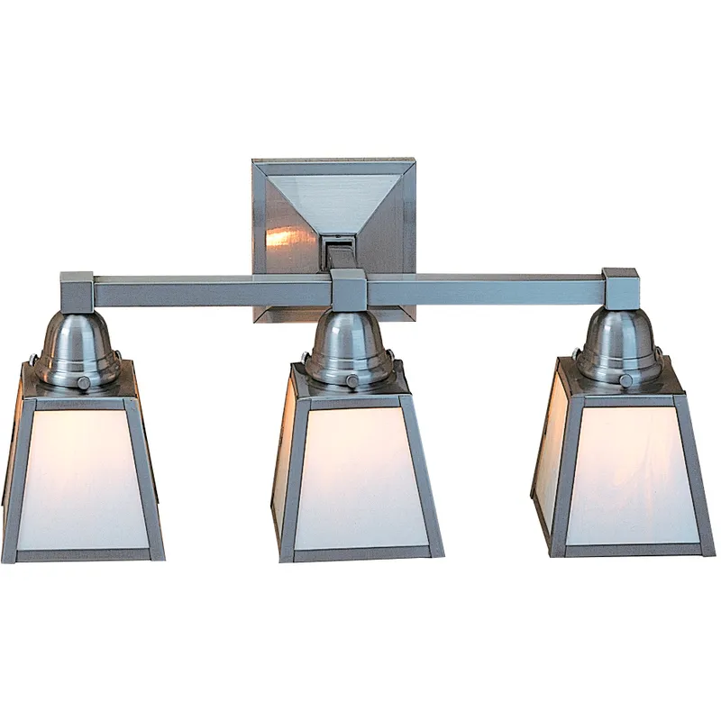 A-line 3 Light 20.75 inch Antique Brass Wall Mount Wall Light in White Opalescent, T-Bar Overlay