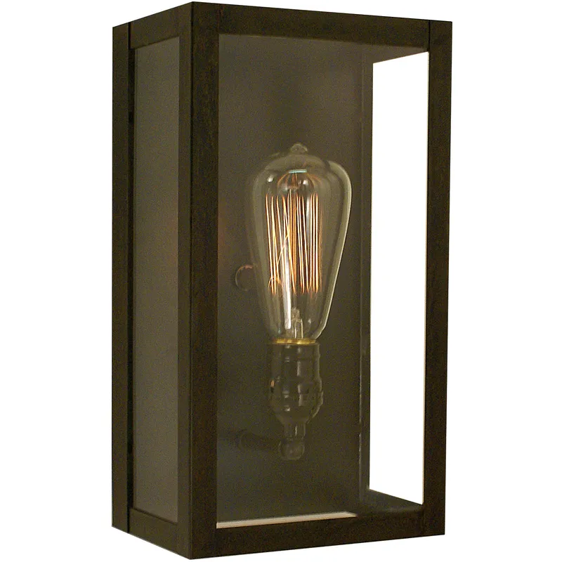 Vintage 1 Light 6.62 inch Antique Copper Wall Mount Wall Light in Clear Seedy