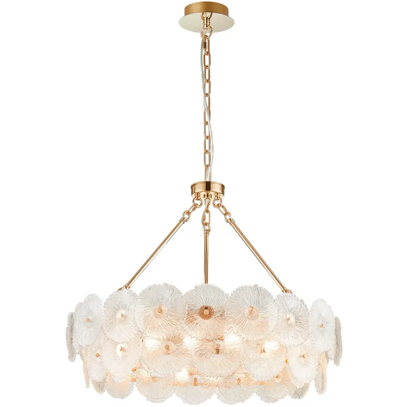 Bloom LED 31.5 inch Brass Chandelier Ceiling Light