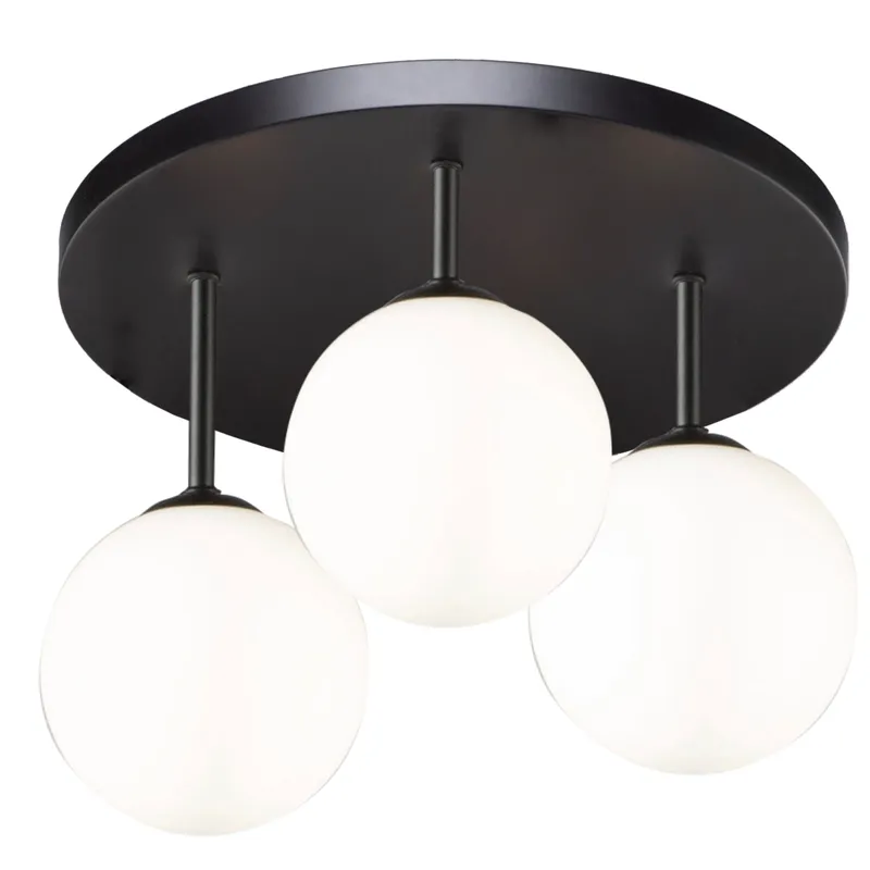 Comet LED 18 inch Semi Matte Black Flush Mount Ceiling Light