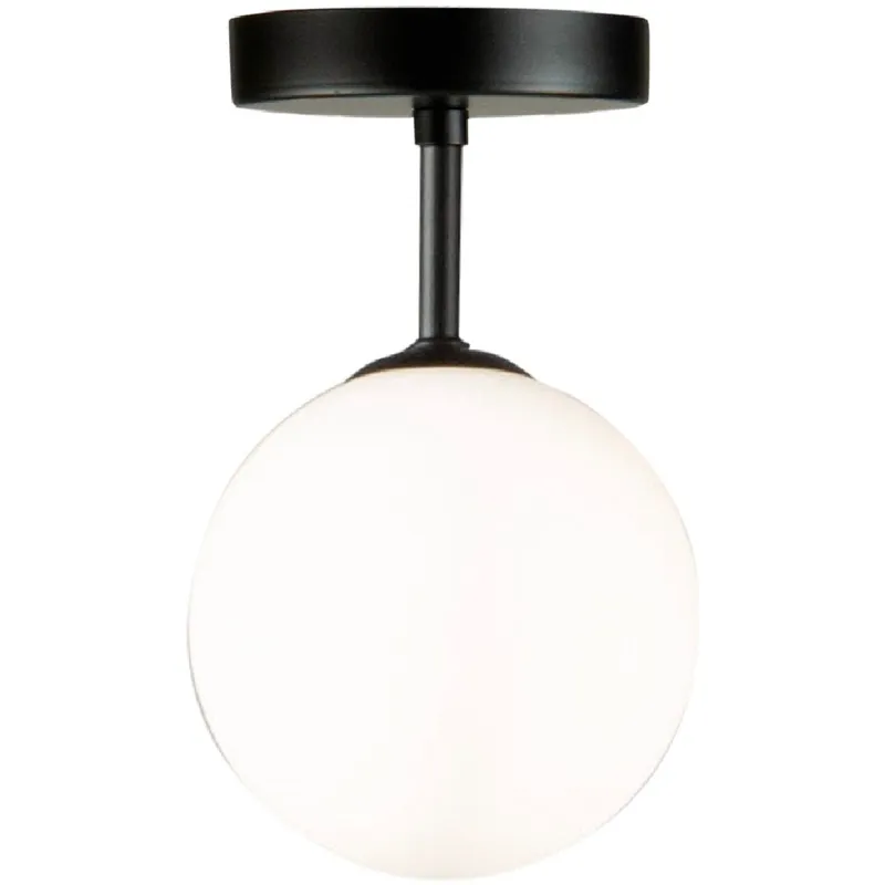 Comet LED 6 inch Semi Matte Black Flush Mount Ceiling Light
