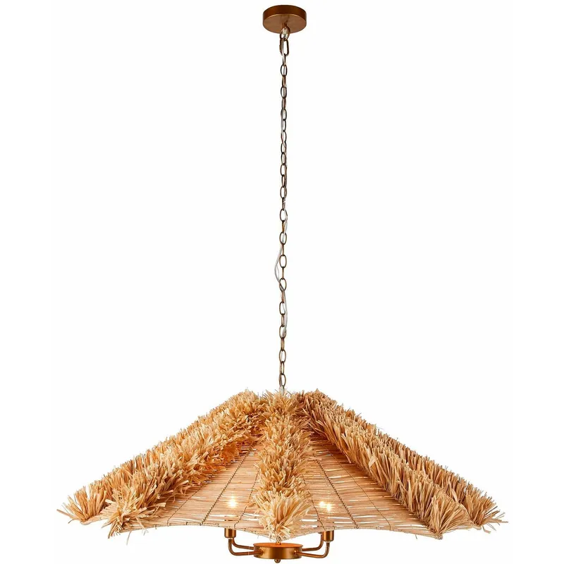 Cadance 4 Light 42 inch Natural Chandelier Ceiling Light