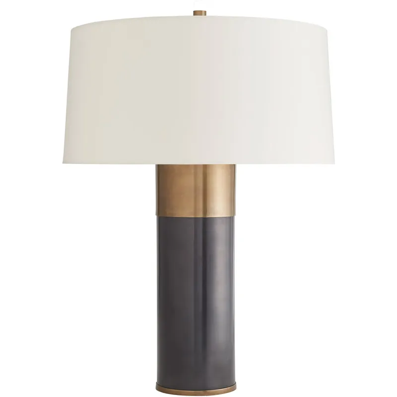 Fulton 29 inch 150 watt Bronze and Antique Brass Table Lamp Portable Light