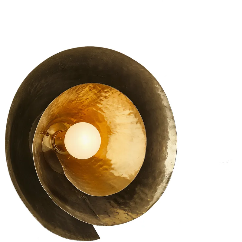 Arden 1 Light 16 inch Vintage Brass Wall Sconce/Flush Mount Wall Light