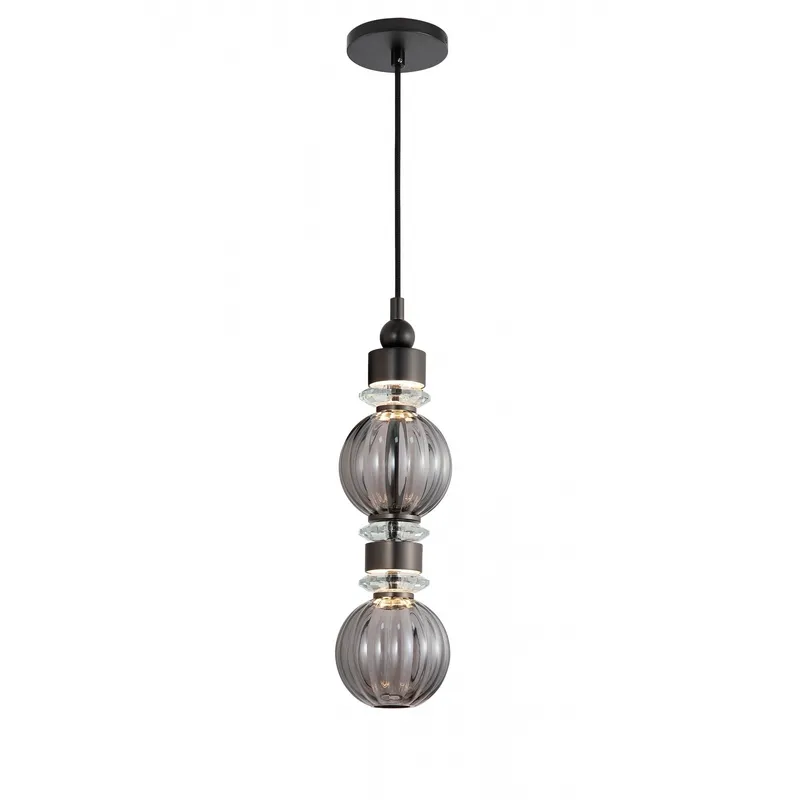 Avra 2 Light 5 inch Black Pendant Ceiling Light