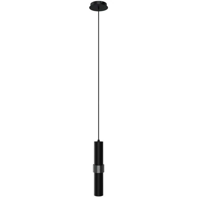Cicada LED 3 inch Black with Knurled Black Pendant Ceiling Light