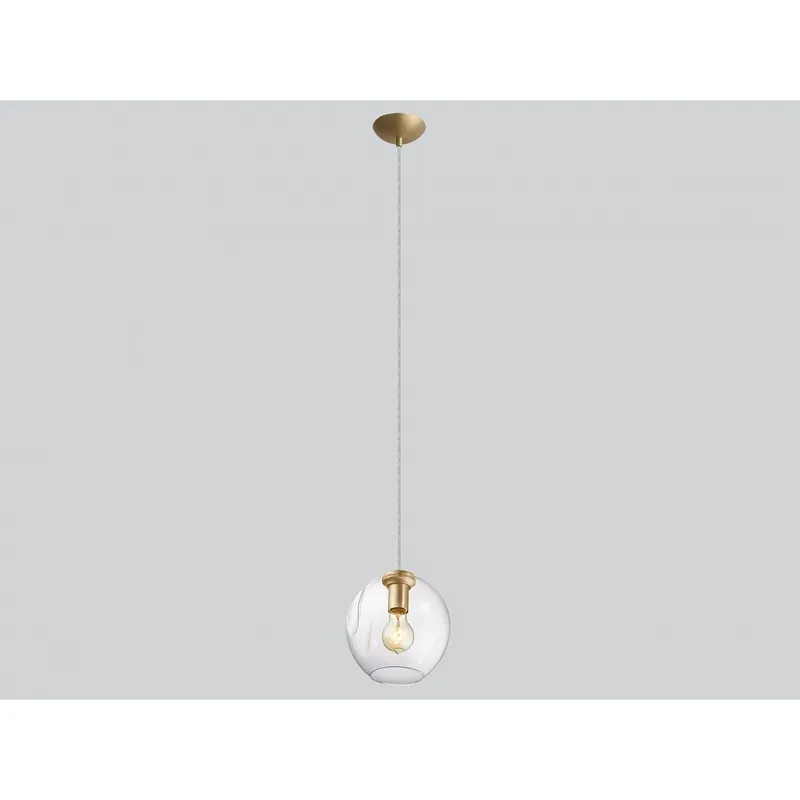 Fairfax Ave. 1 Light 8 inch Brushed Brass Pendant Ceiling Light