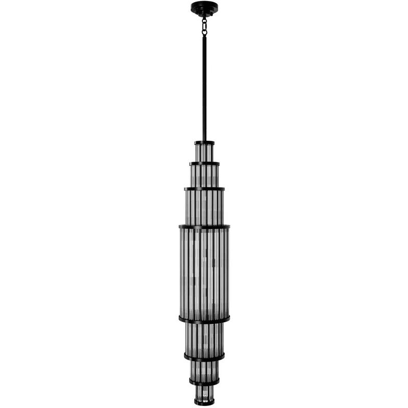 Waldorf LED 10 inch Polished Gunmetal Pendant Ceiling Light